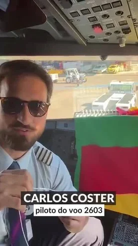 Chegada do voo no Salgado Filho
